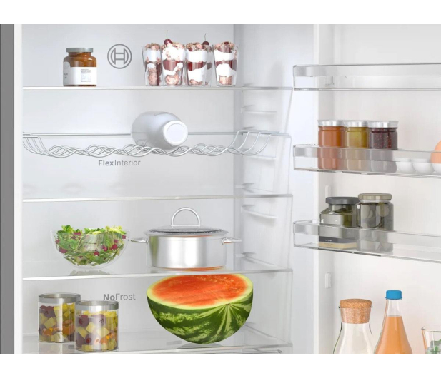 Lodówka Bosch KGN492XCF PerfectFit No Frost 203cm Czarna Komora Zero VitaFresh 440L - 1574655 - zdjęcie 4